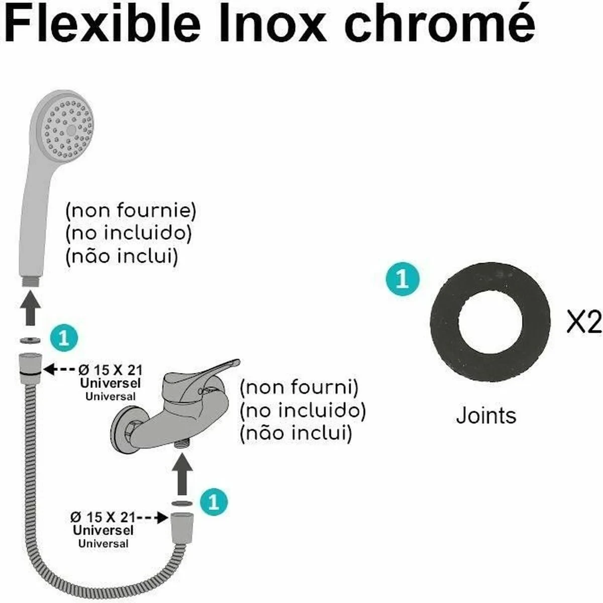 Manguera de Ducha Edouard Rousseau 1,5 m
