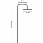 Alcachofa de Ducha Rousseau HERA Negro ABS