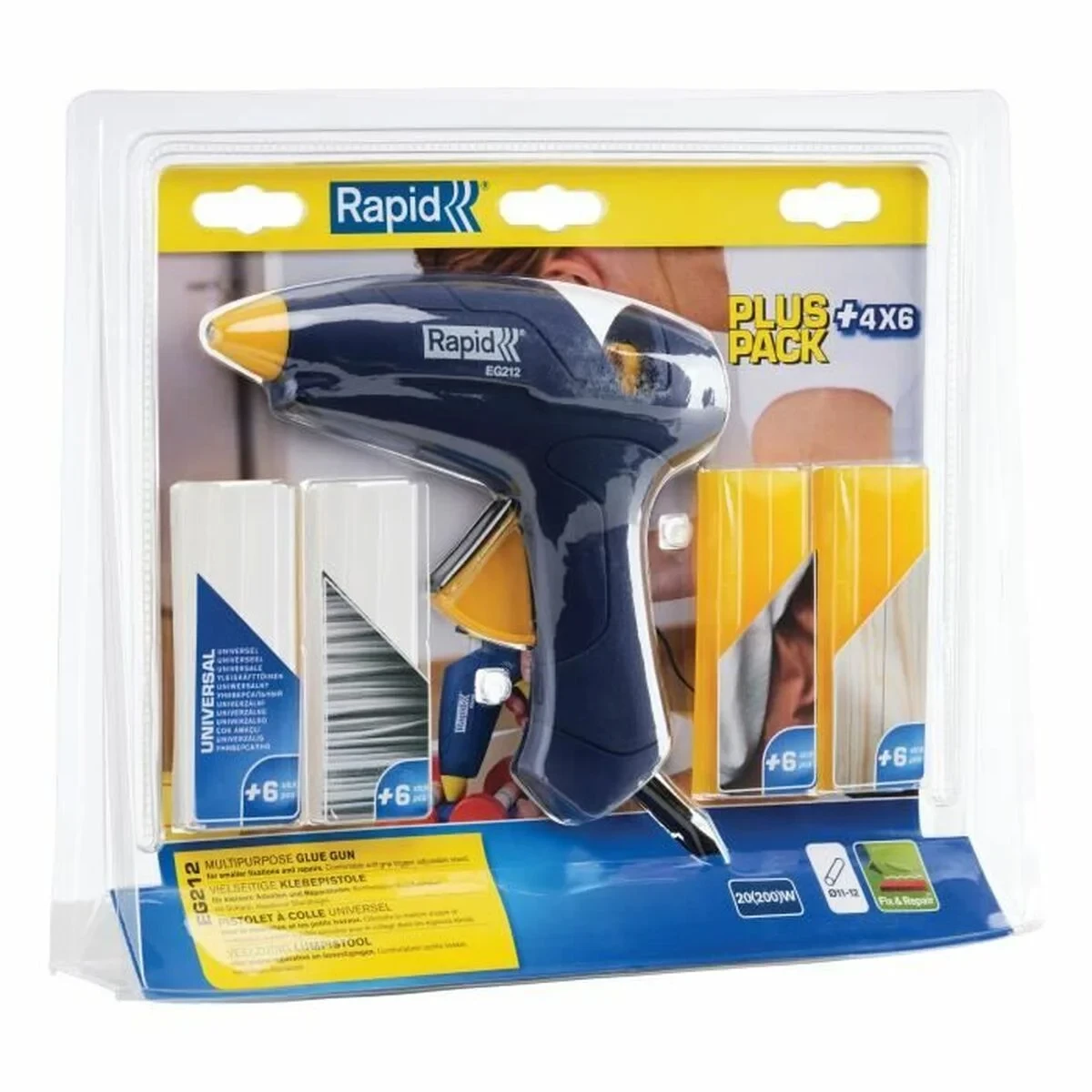 Pistola de encolar Rapid EG212 Ø 12 mm