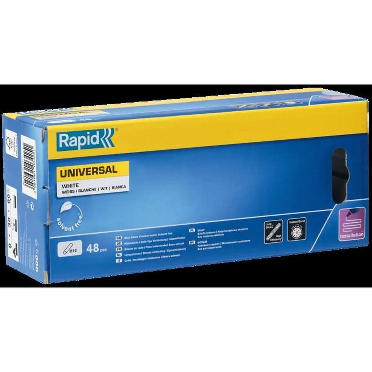 Barras de cola termofusible Rapid Rapid Blanco Ø 12 mm 48 Piezas