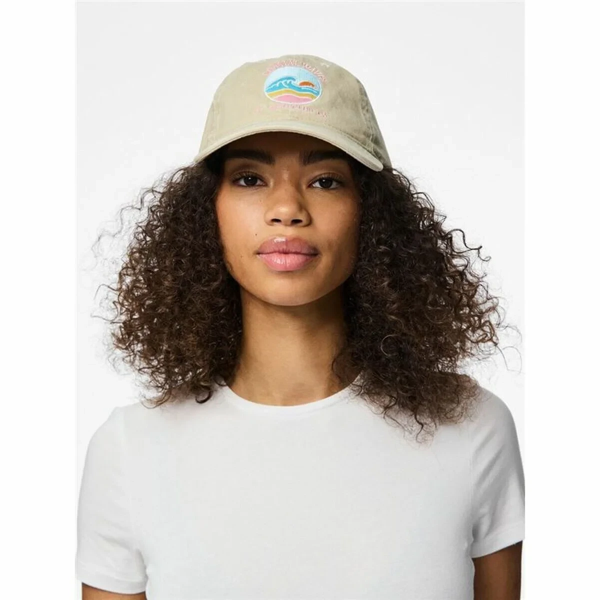 Gorra Deportiva Pieces 17156273-13-0907 TCX Beige Talla única