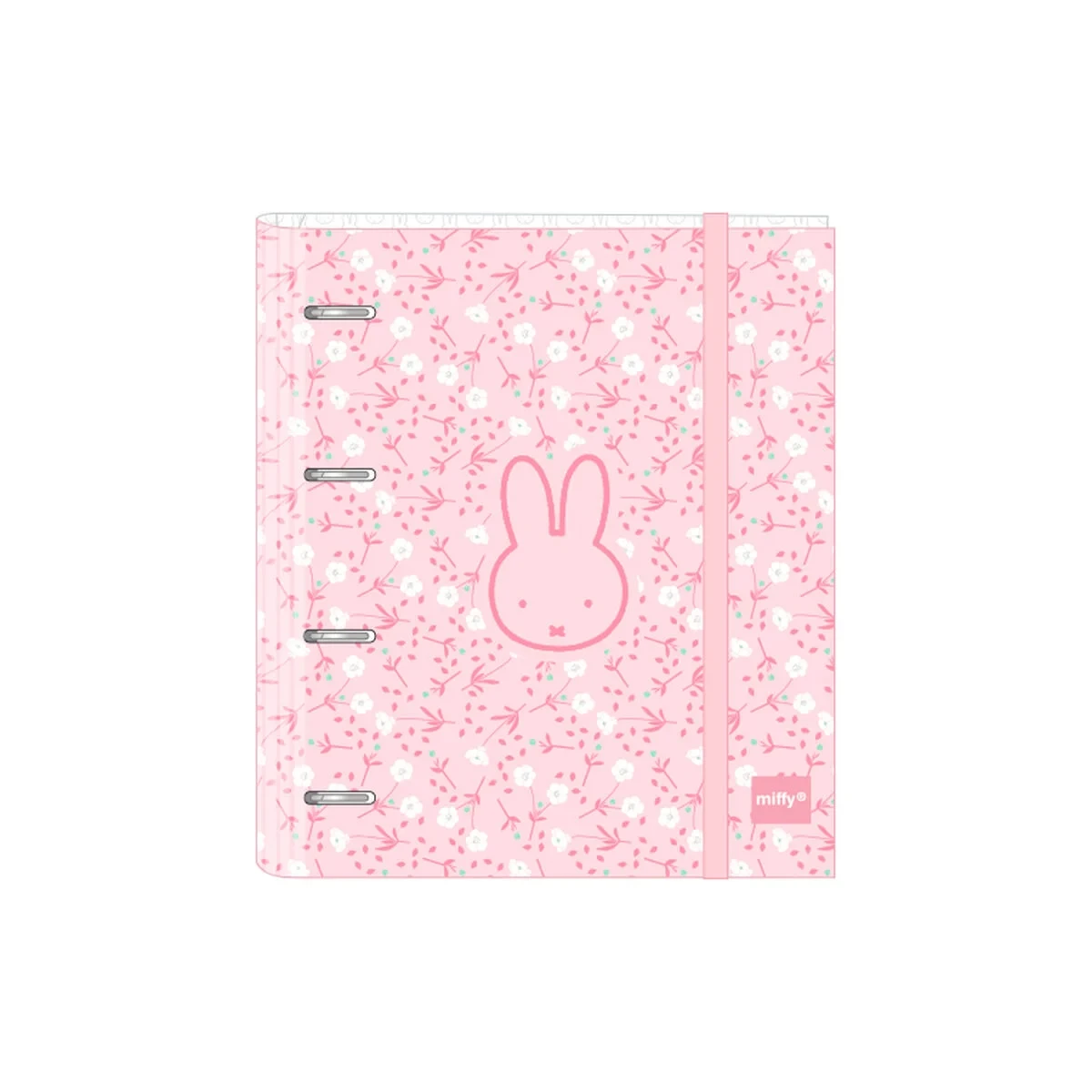 Carpeta de anillas Miffy Flores 27 x 32 x 3.5 cm