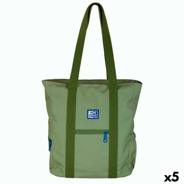 Bolso Oxford B-TRENDY SAFARI Verde 34 x 31 x 12 cm (5 Unidades)
