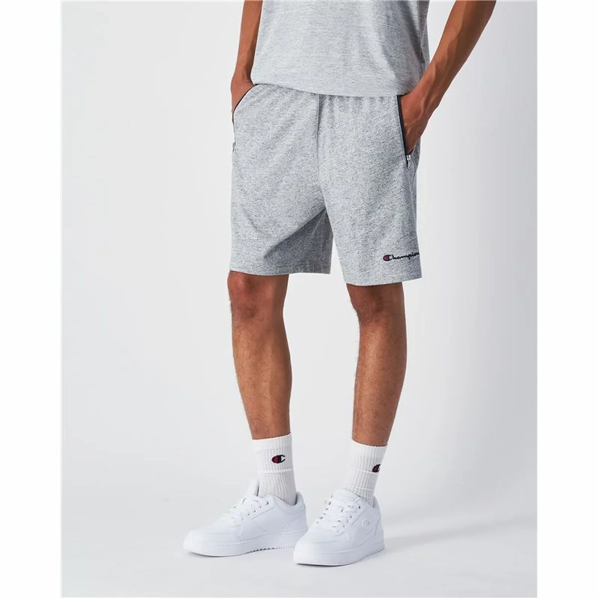 Pantalones Cortos de Hombre Champion Gris