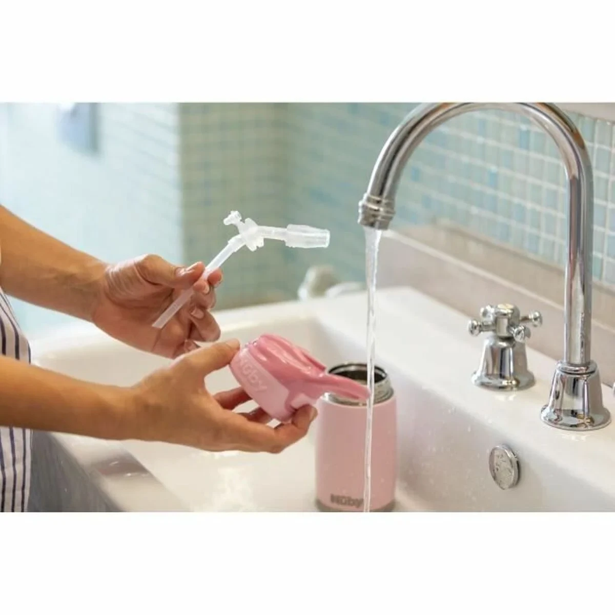 Vaso de Aprendizaje Nûby Rosa