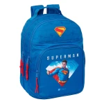 Mochila Escolar Superman Azul 32 x 42 x 15 cm