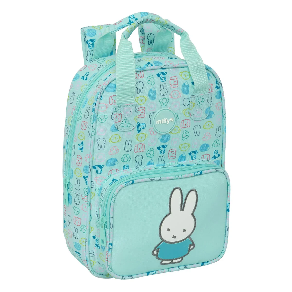Mochila Escolar Miffy Friends Azul 20 x 28 x 8 cm