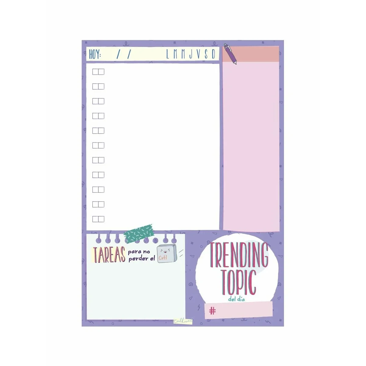 Planificador Diario Finocam TALKUAL 14,8 x 21 cm