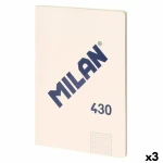 Libreta Milan SERIE 1918 Beige A4 48 Hojas (3 Unidades)