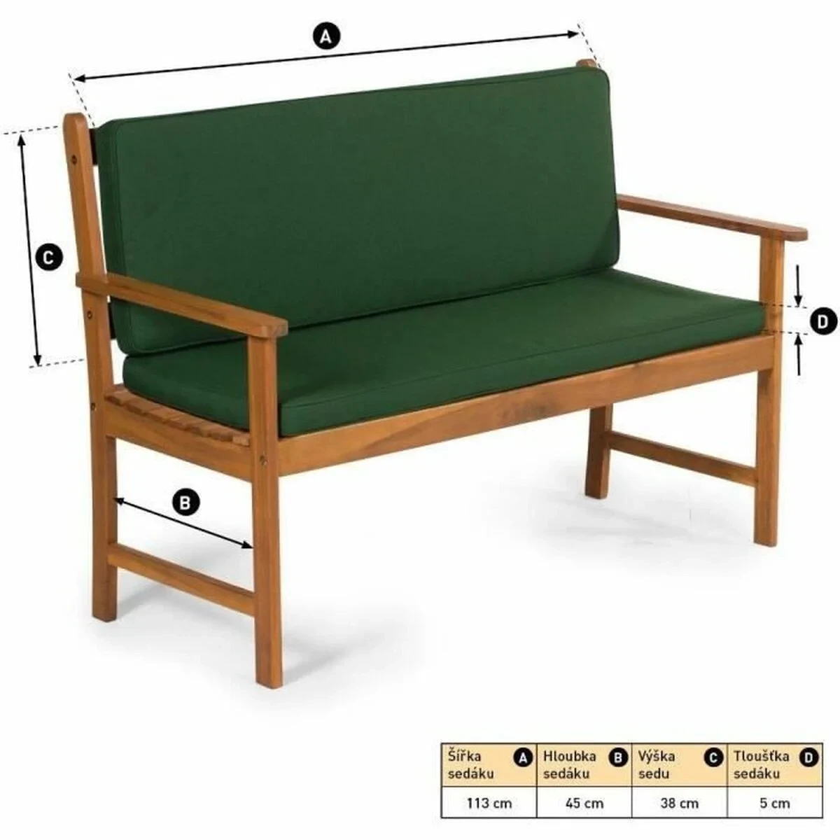 Cojín Fieldmann FDZN 9020 Verde