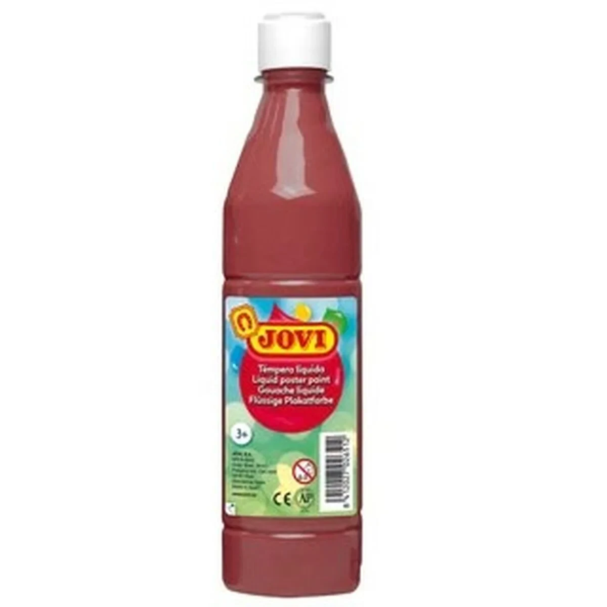 Témpera Jovi Marrón 500 ml (12 Unidades)