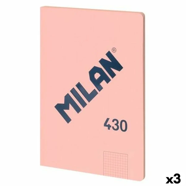 Libreta Milan SERIE 1918 Rosa A4 48 Hojas (3 Unidades)