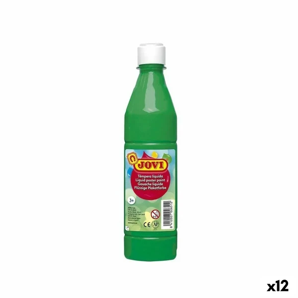 Témpera Jovi Verde 500 ml (12 Unidades)