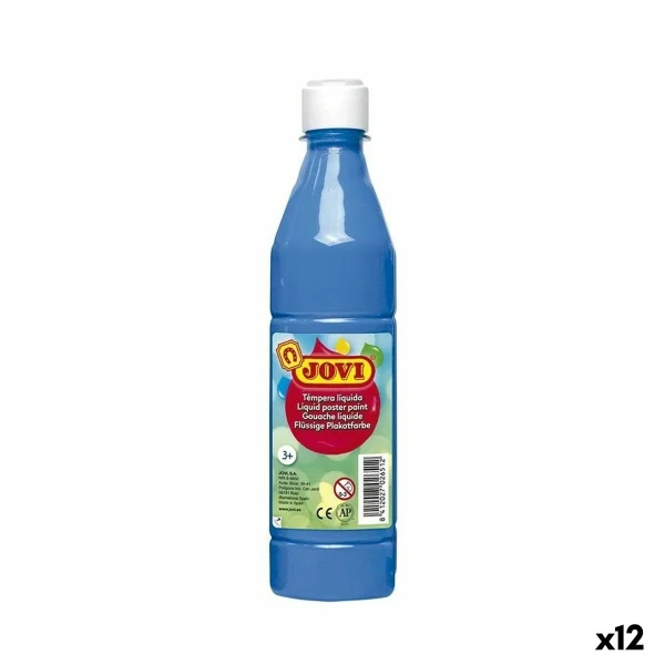 Témpera Jovi Cian 500 ml (12 Unidades)