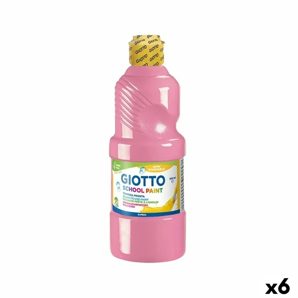 Témpera Giotto Rosa 500 ml (6 Unidades)