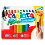 Set de Rotuladores Carioca JUMBO Multicolor 12 Piezas (24 Unidades)