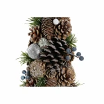 Árbol de Navidad DKD Home Decor Blanco Plateado Natural PVC Piñas Nevado 19 x 19 x 38 cm