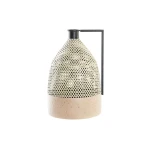 Jarrón DKD Home Decor Negro Metal Marrón Marrón claro (26 x 26 x 39 cm)