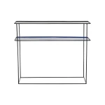 Juego de muebles DKD Home Decor Azul Negro 70 x 27 x 45 cm 40 x 27 x 45 cm 80 x 27 x 65 cm 80 x 27,5 x 65 cm