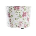 Jarrón DKD Home Decor Blanco Verde Granate Gres Shabby Chic (14 x 14 x 25 cm)