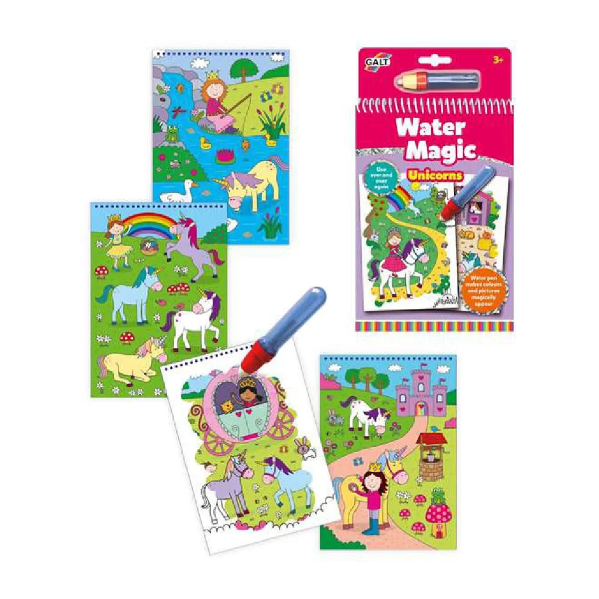 Bloc con Dibujos para Colorear Water Magic Diset A3079H