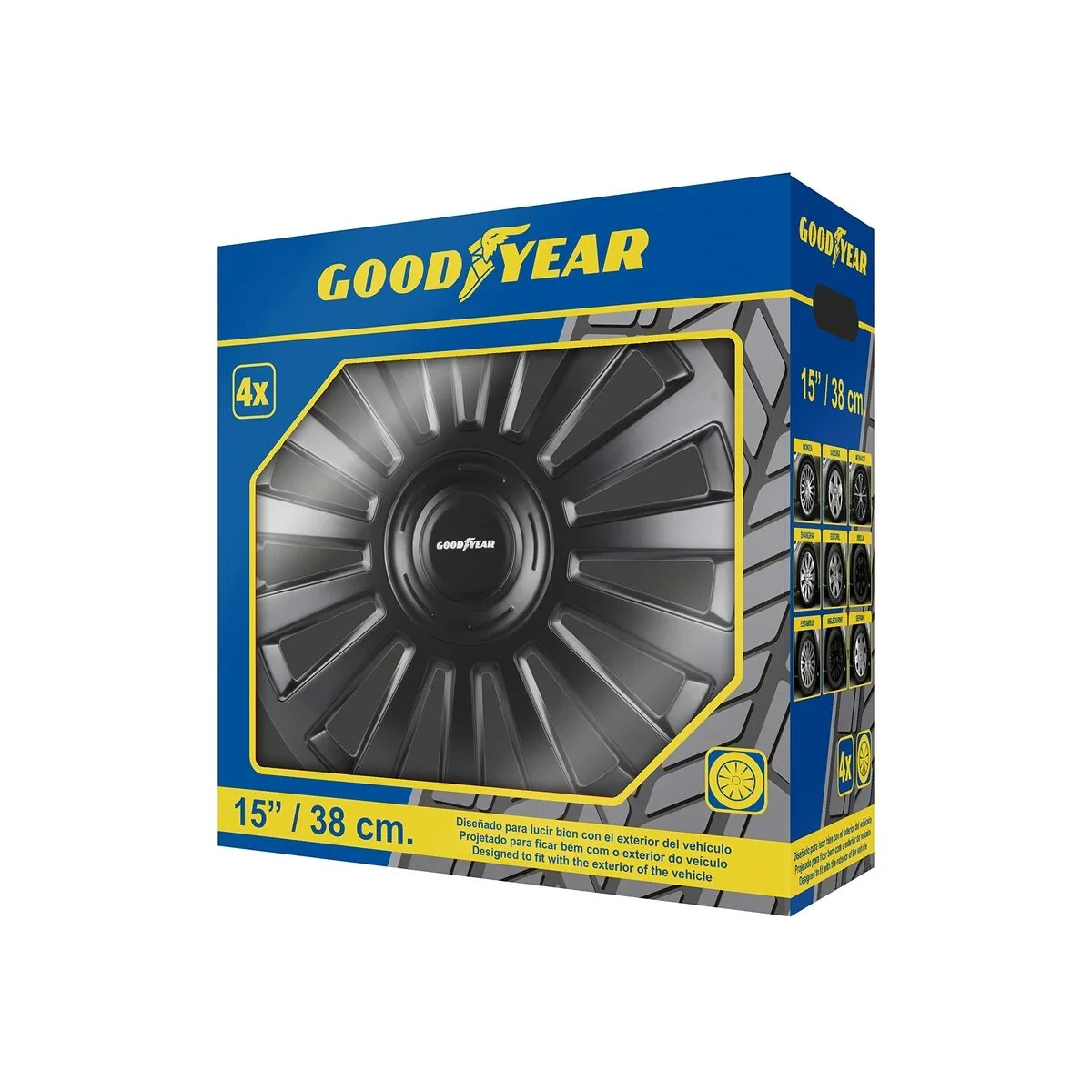 Tapacubos Goodyear MELBOURNE 15" Negro