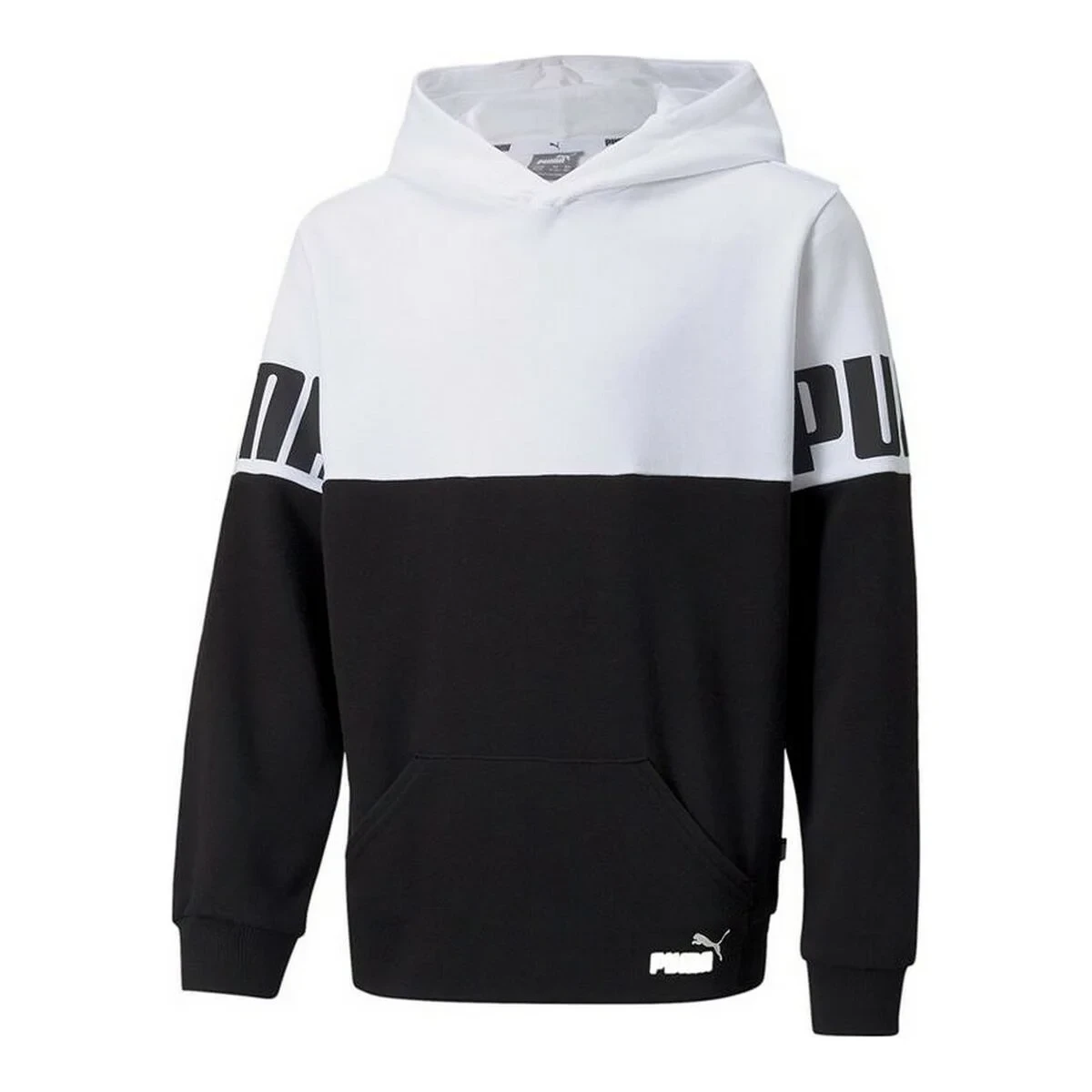 Sudadera con Capucha Niño Puma Colorblock Blanco