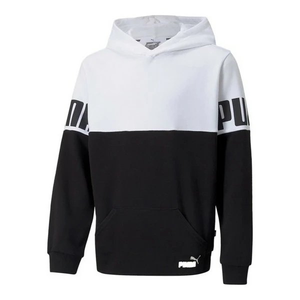 Sudadera con Capucha Niño Puma Colorblock Blanco