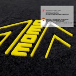 Alfombrilla para Coche MOMO Arrow Amarillo PVC Universal