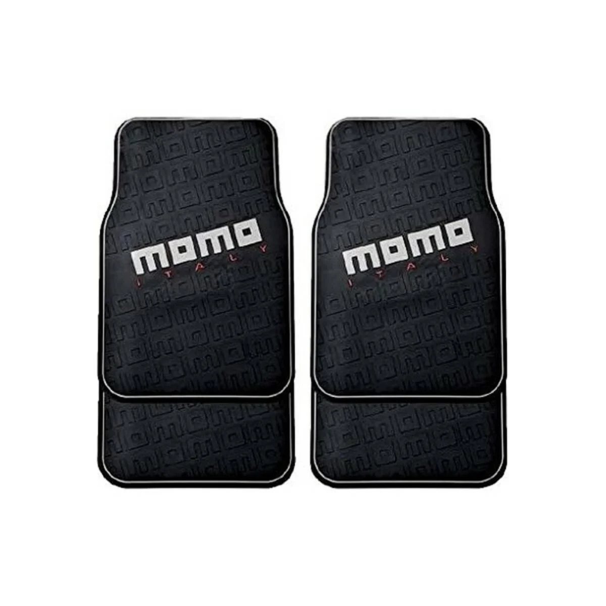 Set de Alfombrillas para Coche MOMO CM009BG Negro/Rojo PVC