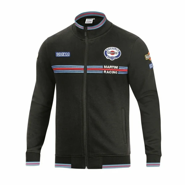Sudadera sin Capucha Hombre Sparco MARTINI RACING Negro Talla XL