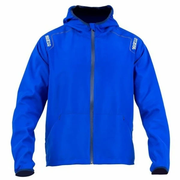 Sudadera con Capucha Sparco NEW WIND STOPPER Azul Talla XXL