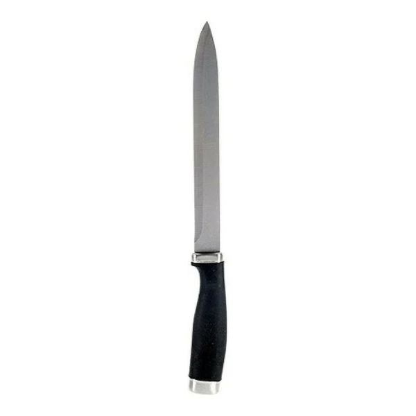 Cuchillo de Cocina Kinvara Negro Plateado Acero Inoxidable Plástico Acero inoxidable/Madera 3,5 x 33 x 2 cm 33 x 2 x 3,5 cm