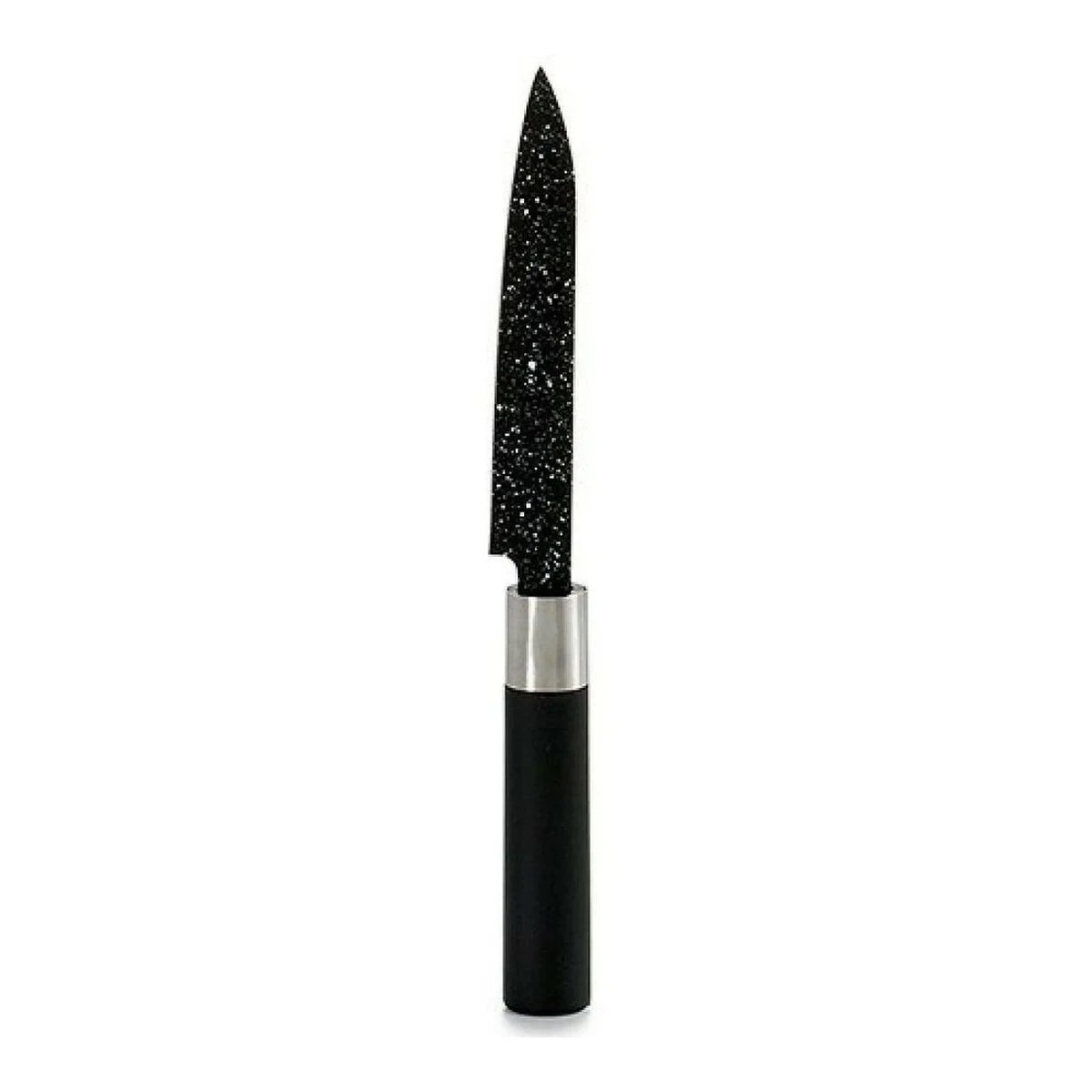 Cuchillo de Cocina Kinvara Negro Acero Inoxidable Plástico Acero inoxidable/Madera 2,5 x 24 x 2,5 cm