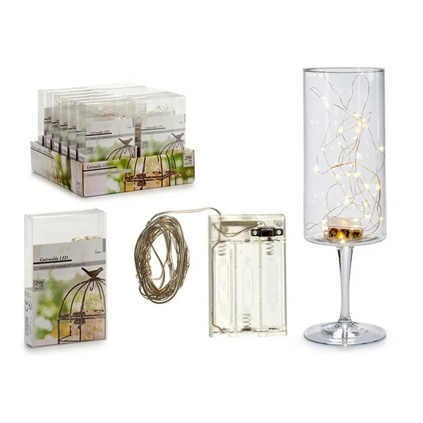 Guirnalda de Luces LED Gift Decor Transparente 8 x 2 x 12 cm