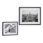 Cuadro Gift Decor Negro Madera Vidrio 43 x 3 x 53 cm Edificio de viviendas