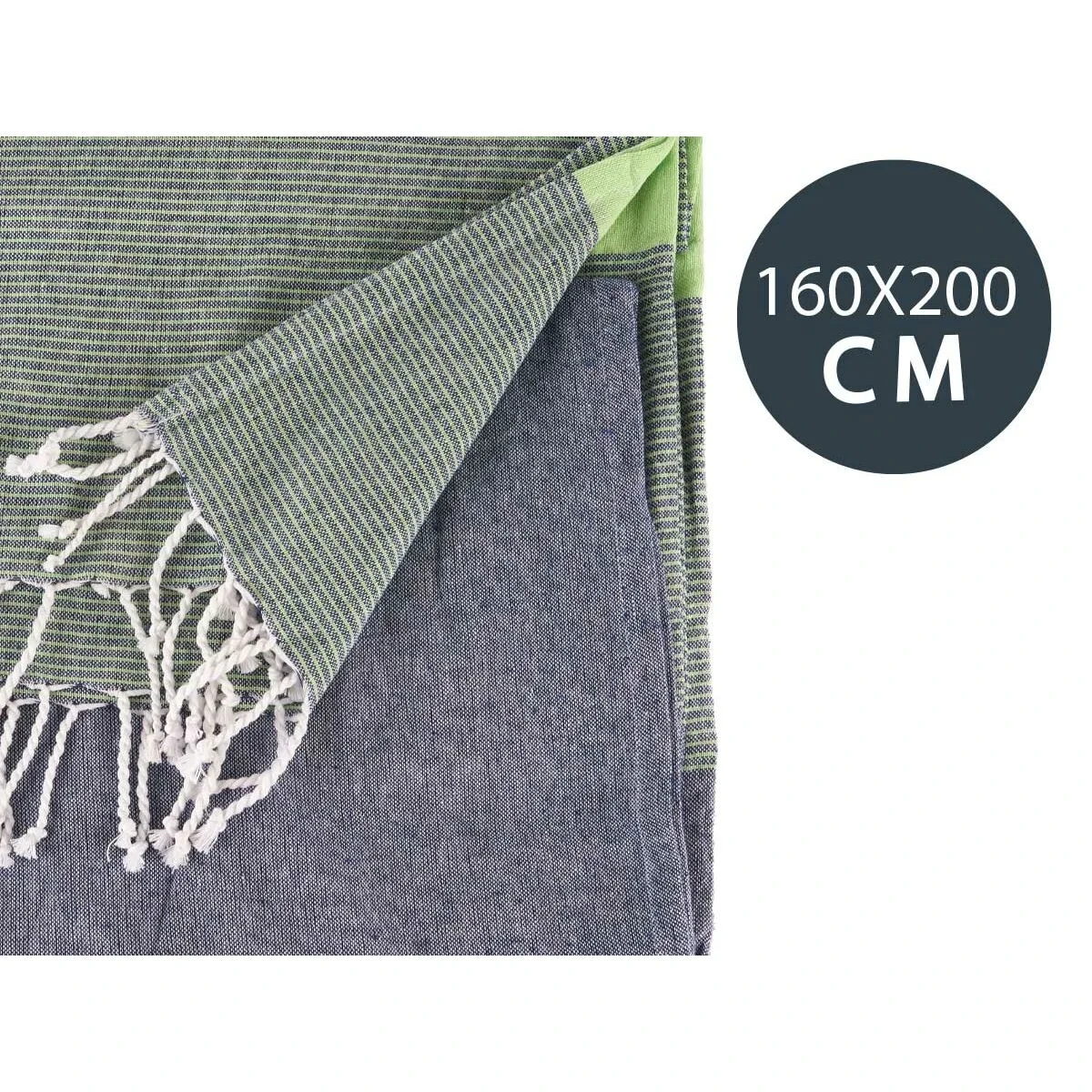 Foulard Multiusos Gift Decor Verde 40 x 9 x 8 cm Rayas