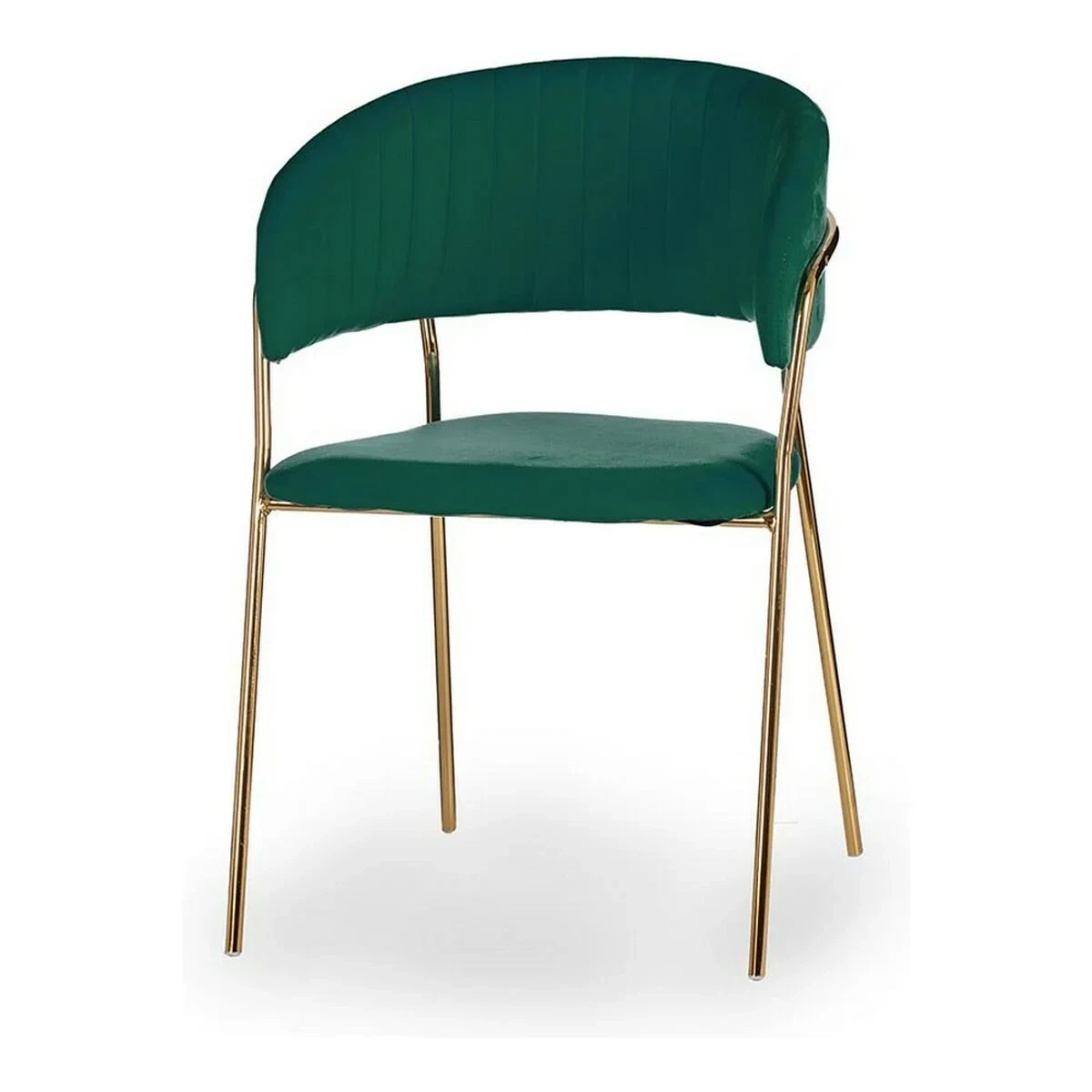 Silla Gift Decor Verde Dorado Poliéster Hierro 49 x 80,5 x 53 cm