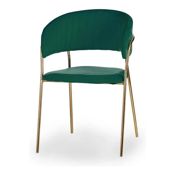 Silla Gift Decor Verde Dorado Poliéster Hierro 49 x 80,5 x 53 cm