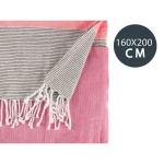 Foulard Multiusos Gift Decor Rosa 160 x 200 cm 40 x 9 x 8 cm Rayas