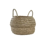 Cesta Decorativa DKD Home Decor Natural Hierba marina