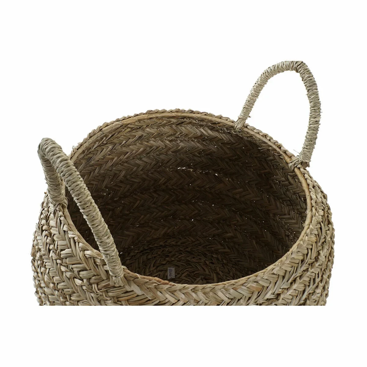 Cesta Decorativa DKD Home Decor Natural Hierba marina
