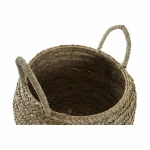 Cesta Decorativa DKD Home Decor Natural Hierba marina