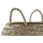 Cesta Decorativa DKD Home Decor Natural Hierba marina