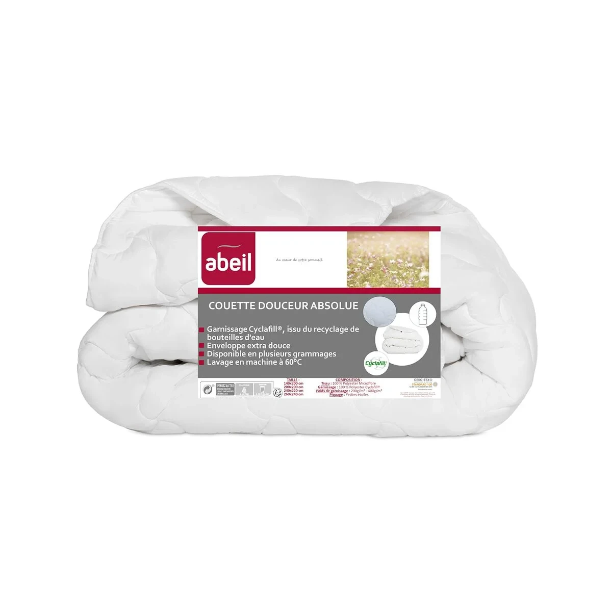 Edredón Abeil Blanco 400 g /m² 240 x 260 cm