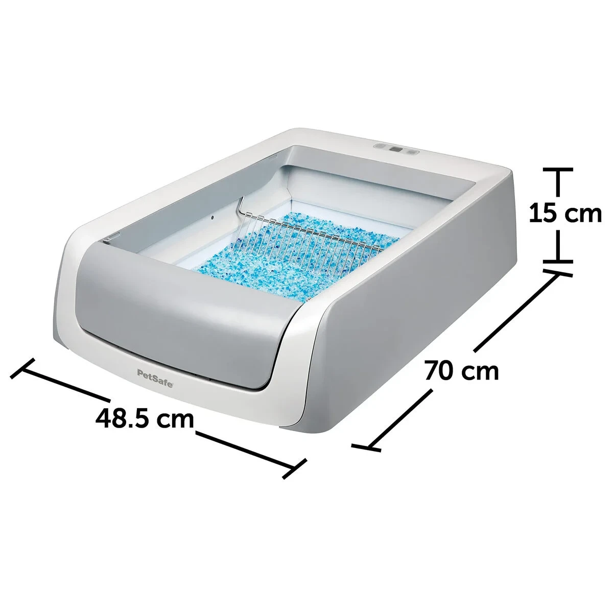 Arenero para Gatos PetSafe Autolimpieza 15 x 70 x 48,5 cm Blanco Plástico