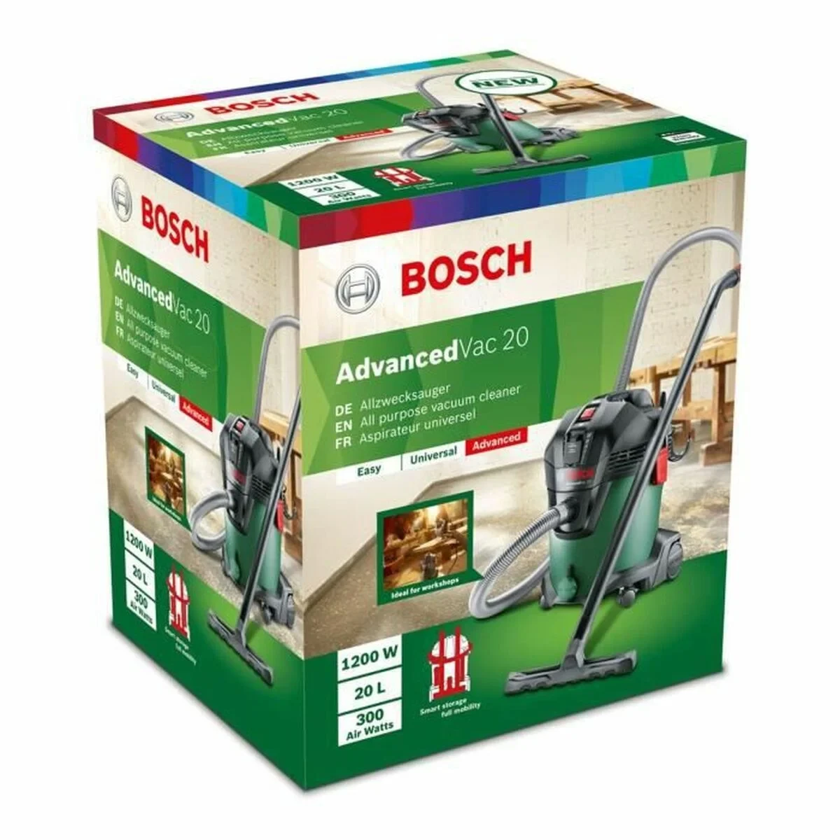 Aspirador BOSCH  Advancedvac 20 1200 W 20 L