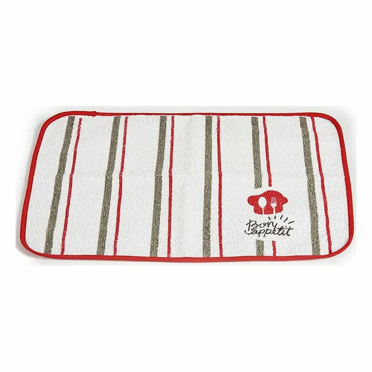 Salvamantel Kinvara Bon Appetit Blanco Rojo 33 x 0,3 x 48 cm (12 Unidades)