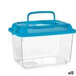 Pecera Mascow Azul Plástico 3 L 17 x 16 x 24 cm Con asa Mediano (12 Unidades)