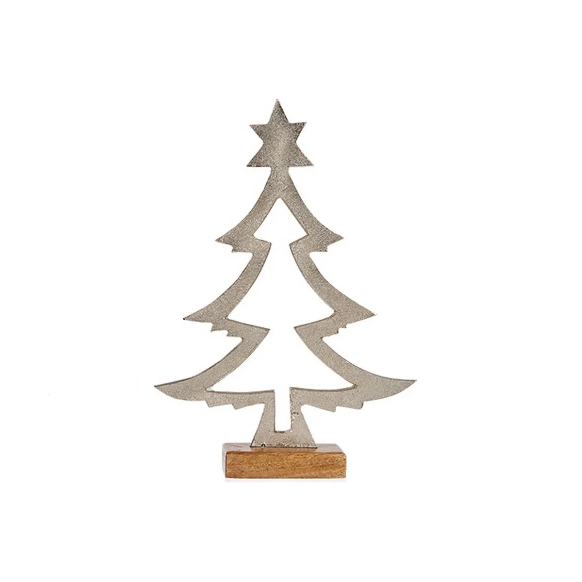 Árbol de Navidad Krist+ Plateado Plata Madera Silueta 5 x 29 x 20,5 cm